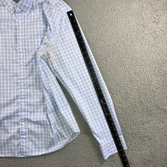 J Crew Offshore Performance Shirt Men XL Gingham Button Down Golf Preppy Sport - Picture 6 of 10